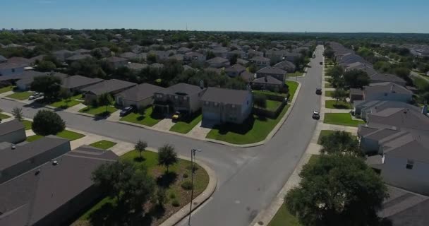 Tagsüber aufsteigende Antenne von San Antonio Texas Nachbarschaft — Stockvideo