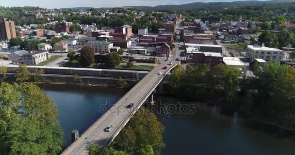 Tag Luftaufnahme von connellsville pennsylvania — Stockvideo