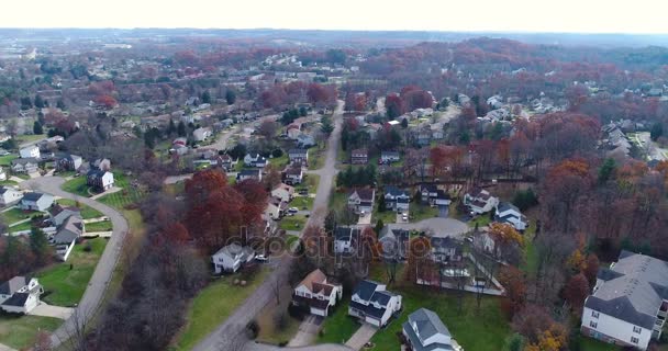 Aerial dzień ustalenia strzał Pennsylvania okolicy — Wideo stockowe