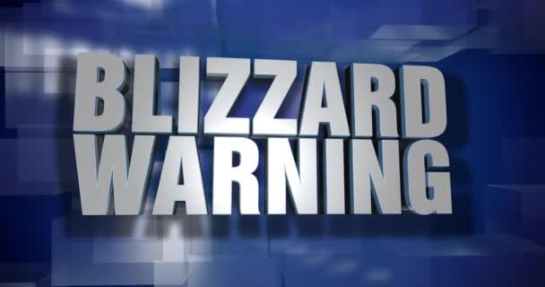 Dynamic Blizzard Avertissement Nouvelles Transition et page titre Arrière plan 