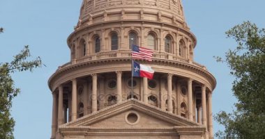 Texas devlet Capitol kubbe görünümünü closeup gündüz