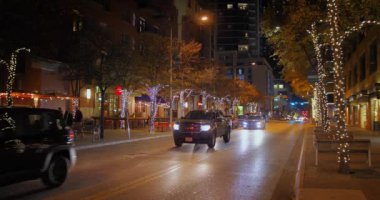 Gece atış şehir merkezinin kurulması Austin Texas