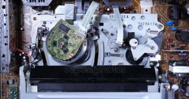 Vhs kaset görünümünü iç Vcr üstten dışarı atmak