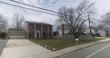 Washington Dc bölgesinde tipik evleri geçmiş sürüş
