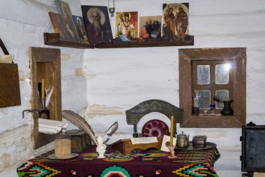 Antik Sekreter odada muhtarı Ataman abode. Müzesi 