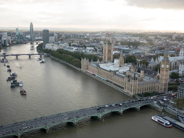 Vista aérea del paisaje urbano de Londres — Foto de Stock