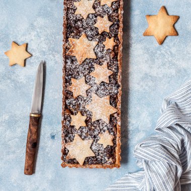 İngiliz Noel Kıymalı Turta, Meyve Kıymalı Kısa Ekmek, Kare