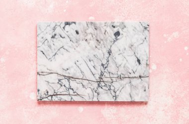 Pembe Beton Arkaplan Mermer Tahta, metin için boşluk kopyala