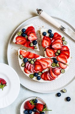 Yaz Çileği ve Yabanmersini Pişirmesiz Cheesecake, metin için boşluk kopyala