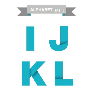 renk origami harf ijkl