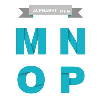 renk origami harf mnop