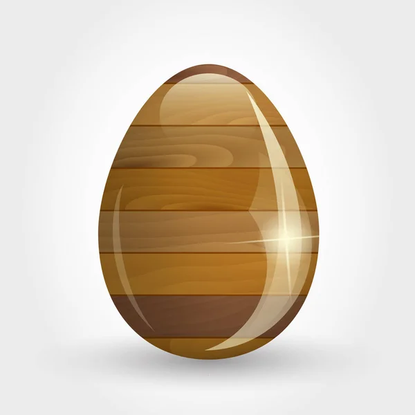 Полосатое пасхальное яйцо — стоковый вектор