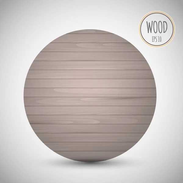 Concept de boule en bois — Image vectorielle