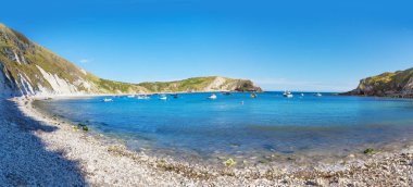 Lulworth Cove Atlantik Okyanusu, Dorchester, İngiltere,