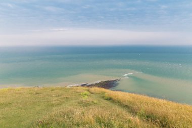 Popüler Beachy Head Atlantik Okyanusu kıyısında İngiltere