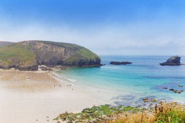 St Agnes ve Şapel Porth Atlantik Okyanusu, Cornwall