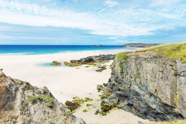 St Ives Atlantic ocean sahil, Cornwall, İngiltere
