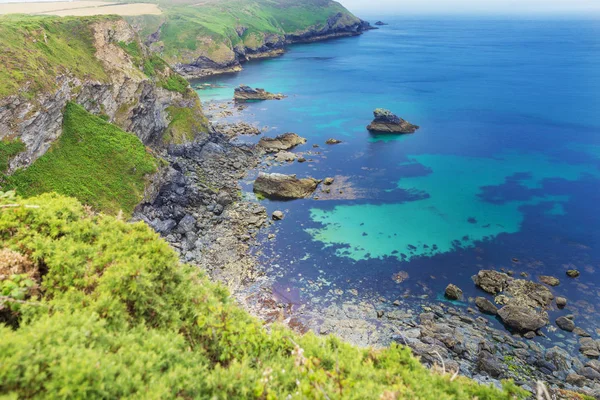 Heritage Coast Oceano Atlantico, Cornovaglia, Inghilterra — Foto Stock