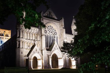 Seçme St Albans abbey kilise gece ışık