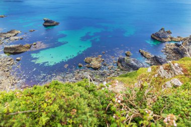Miras sahil Atlantik Okyanusu, Cornwall İngiltere İngiltere