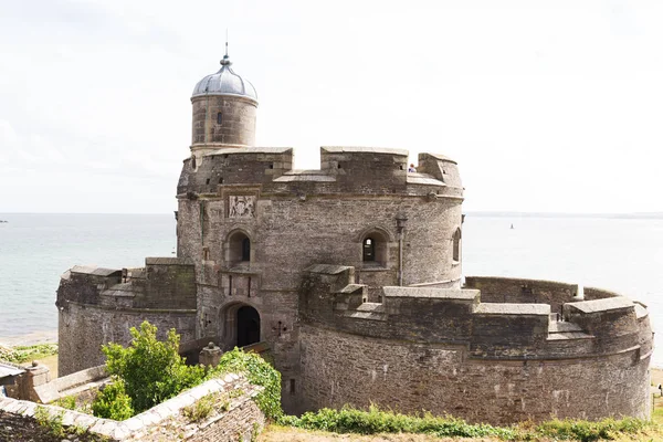 Eski St Mawes kale Cornwall İngiltere'de İngiltere'de