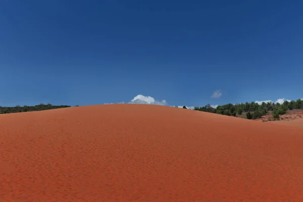 Dunes de sable rouge populaires à Mui Ne, Vietnam — Photo