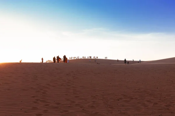 Dunas de areia vermelha populares em Mui Ne Vietnam — Fotografia de Stock