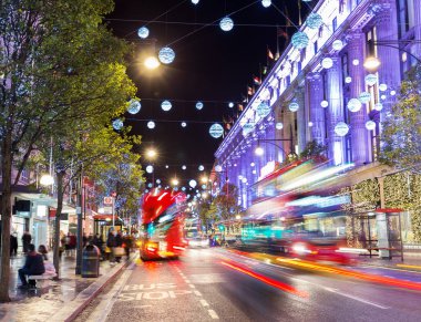 İngiltere'de, İngiltere ' de Londra Oxford street Noel 