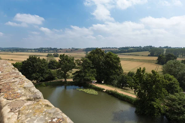 Antika byar castle Storbritannien, England — Stockfoto