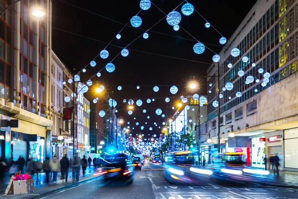 Reino Unido, Inglaterra, Londres Oxford street Christmas Imagens Royalty-Free