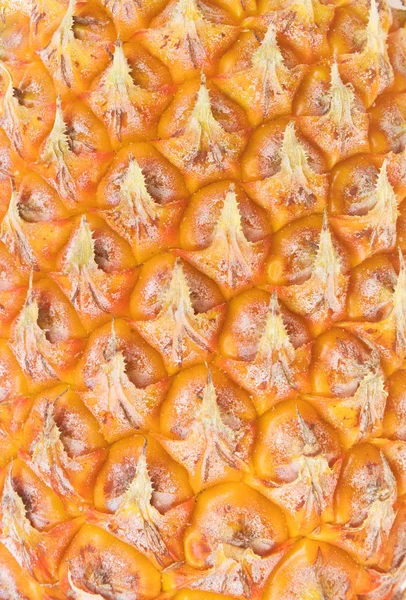 Texture of a ripe raw pineapple macro closeup — Stock Photo, Image