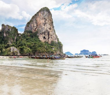 Tayland, Thailand, Krabi il, Railay beach - 2017 25 Şubat: Amzin