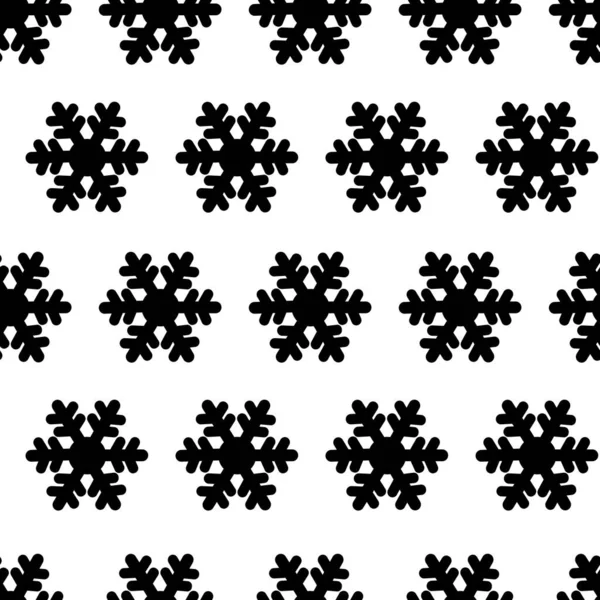 Isolierte schwarze Silhouette Schneeflocken Vektor Hintergrund. Geschenkpapier-Design. Geschenkverpackung. Frohe Weihnachten und ein gutes neues Jahr. Winterschnee — Stockvektor