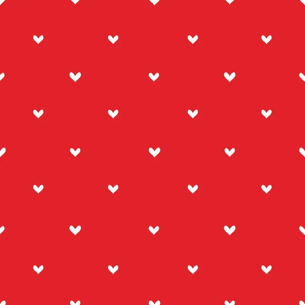 Повторяю Текстуру Сердцем Симметричный Векторный Рисунок Сердца Белые Сердца Красном — стоковый вектор