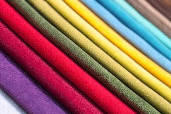Campioni a colori di un tessuto di tappezzeria — Foto Stock
