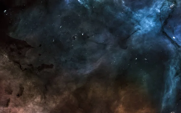 Kosmische Landschaft, Nebel, Sternhaufen. Science Fiction — Stockfoto