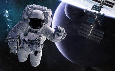Astronot, istasyon, derin uzay gezegenleri. Bilim kurgu