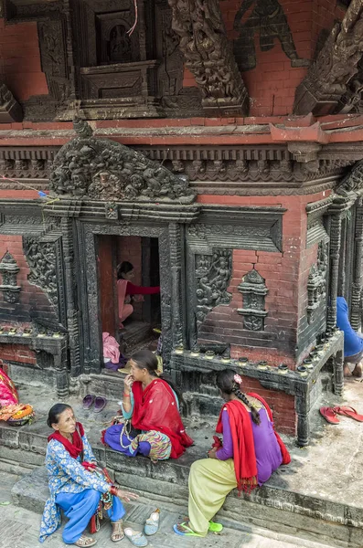 Vida Actividades Largo Del Sagrado Río Bagmati Templo Pashupatinath Katmandú —  Fotos de Stock