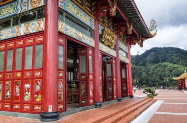 Chin Sweet Mağara Tapınağı manzaralı bir yer Genting Highland, Malezya. Chin Sweet Caves Tapınağı Genting Highlands 'ın en manzaralı yerinde yer almaktadır..