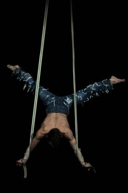 Akrobatik ve sirk performans Guilin, Çin