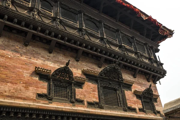 Nepalesisches Handwerk Und Architektur Des Gebäudes Kathmandu Durbar Square Nepal — Stockfoto