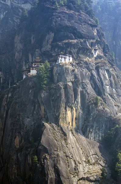Klasztor Taktshang Bhutan Tigers Nest Klasztor Również Wiedzieć Jak Taktsang — Zdjęcie stockowe