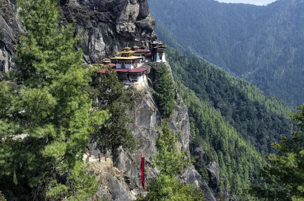 Klasztor Taktshang Bhutan Tigers Nest Klasztor Również Wiedzieć Jak Taktsang — Zdjęcie stockowe