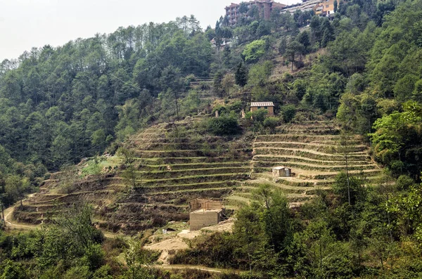 Villaggio Nepalese Vicino Nagarkot Nepal — Foto Stock