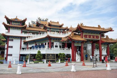 Thean Hou Tapınağı, Kuala Lumpur, Malezya. Thean Hou Tapınağı Kuala Lumpur 'da 6 katmanlı bir Çin tapınağıdır..