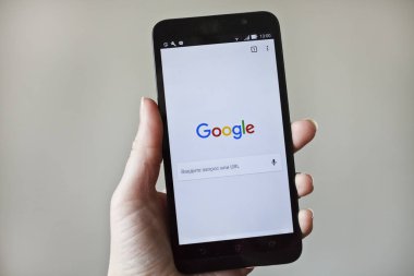 Web sayfası uygulama Google Smartphone ile