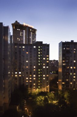 Bir gece şehrine bak. Moskova