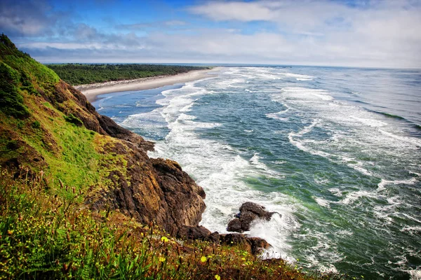 Golven op de kust van Washington — Stockfoto