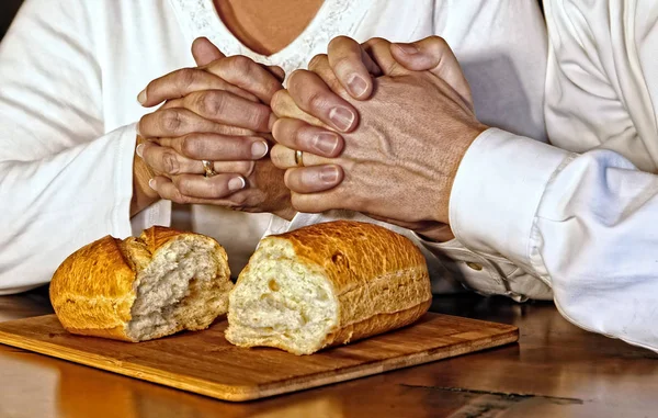 Tacksägelse i bön — Stockfoto