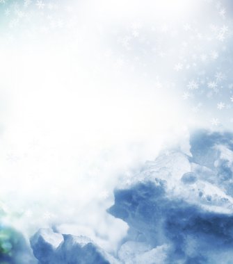 Geçmişi. Kış manzarası. Karların dokusu.